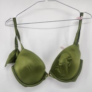 Victoria's Secret 36C Green Very Sexy Smooth Lightly Lined Plunge Demi Bra NWT